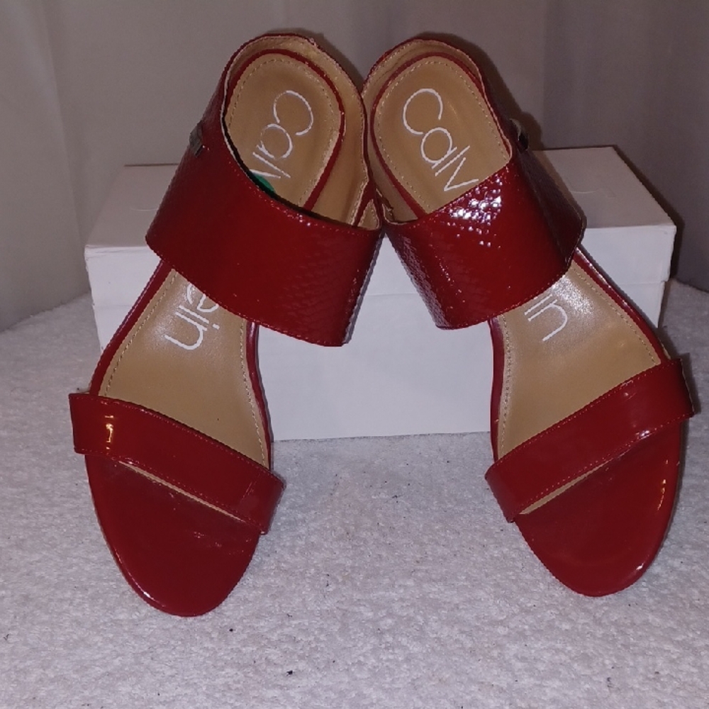 Calvin Klein Women's Bold Red Sandals